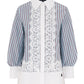 Nara Lace Shirt - Ash Blue