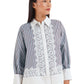 Nara Lace Shirt - Ash Blue