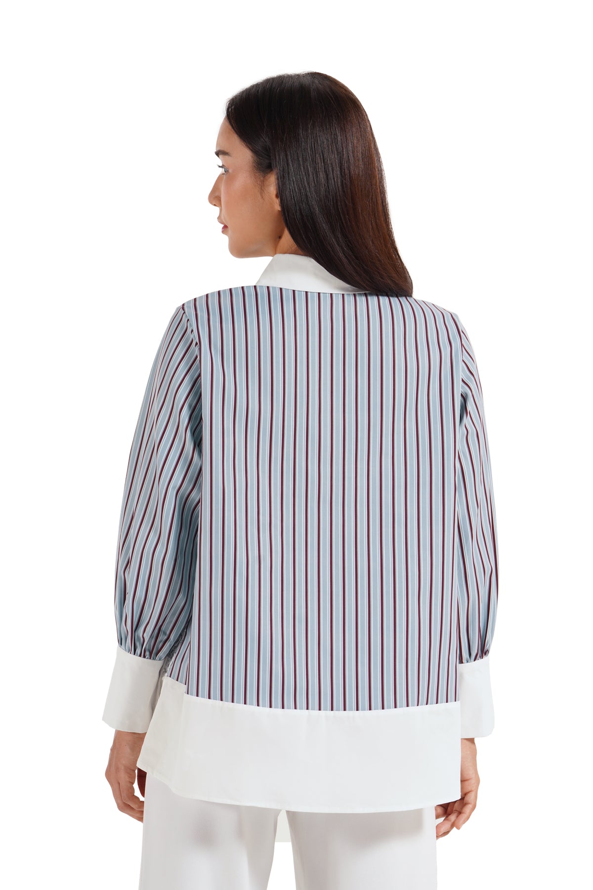 Nara Lace Shirt - Ash Blue