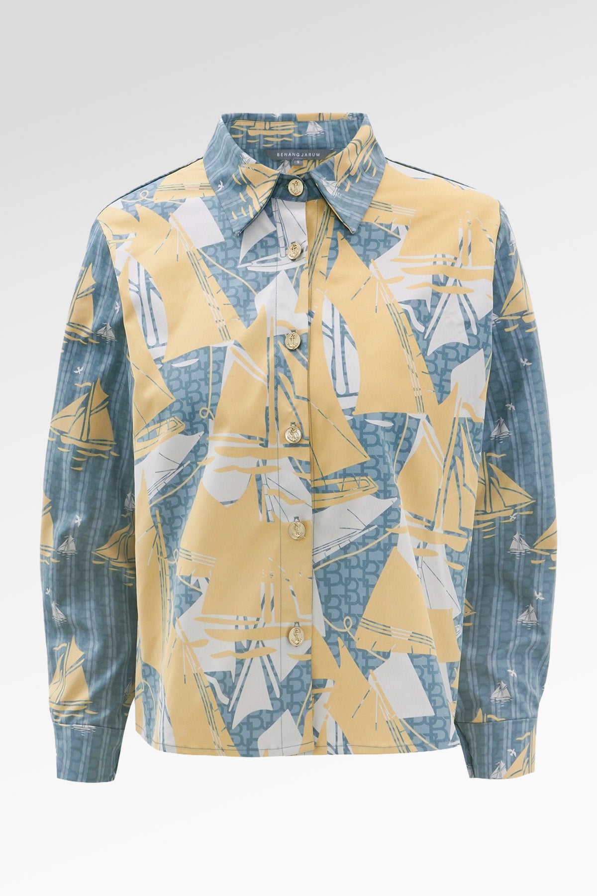 Nauticagram Crop Shirt - Seaweed