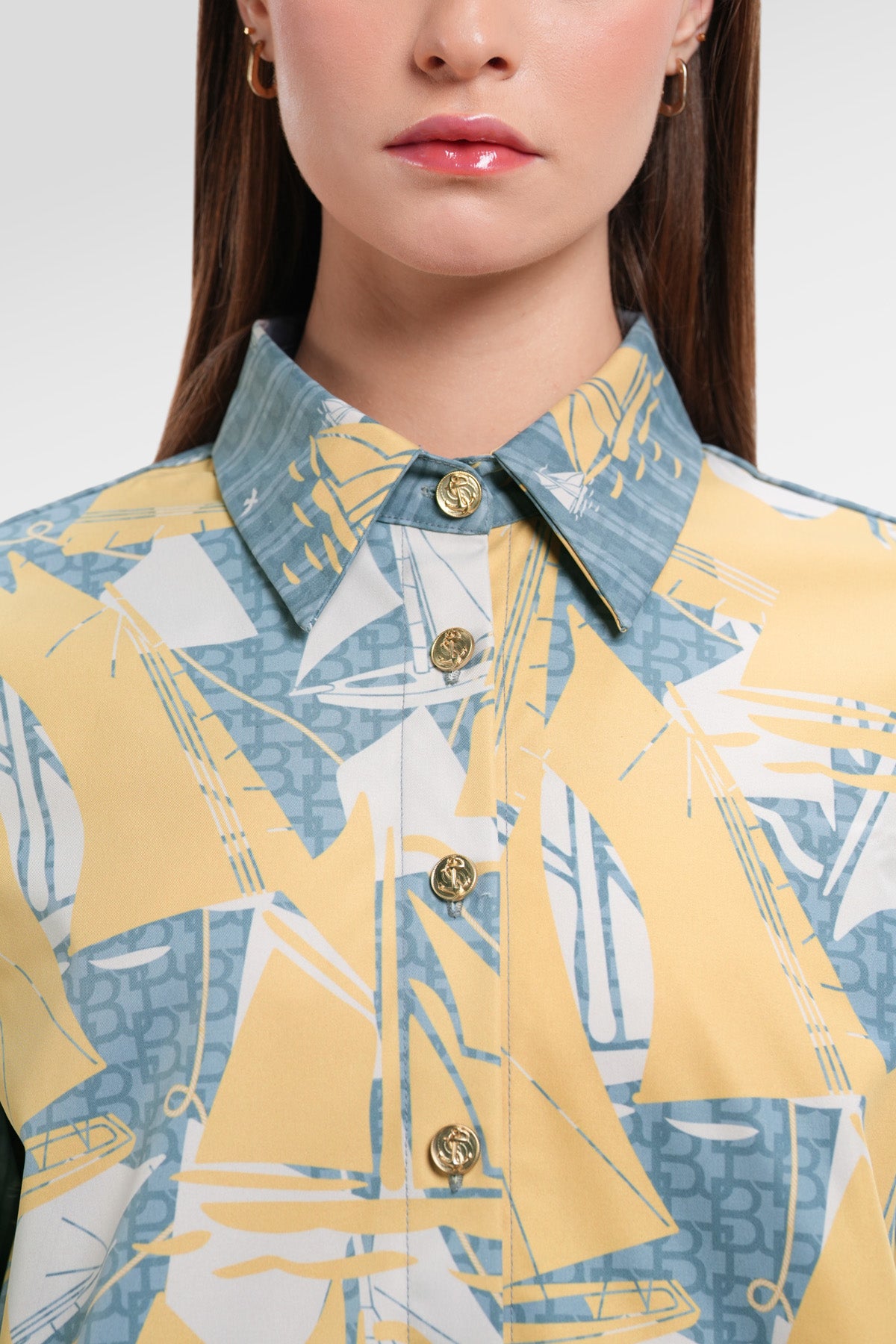 Nauticagram Crop Shirt - Seaweed