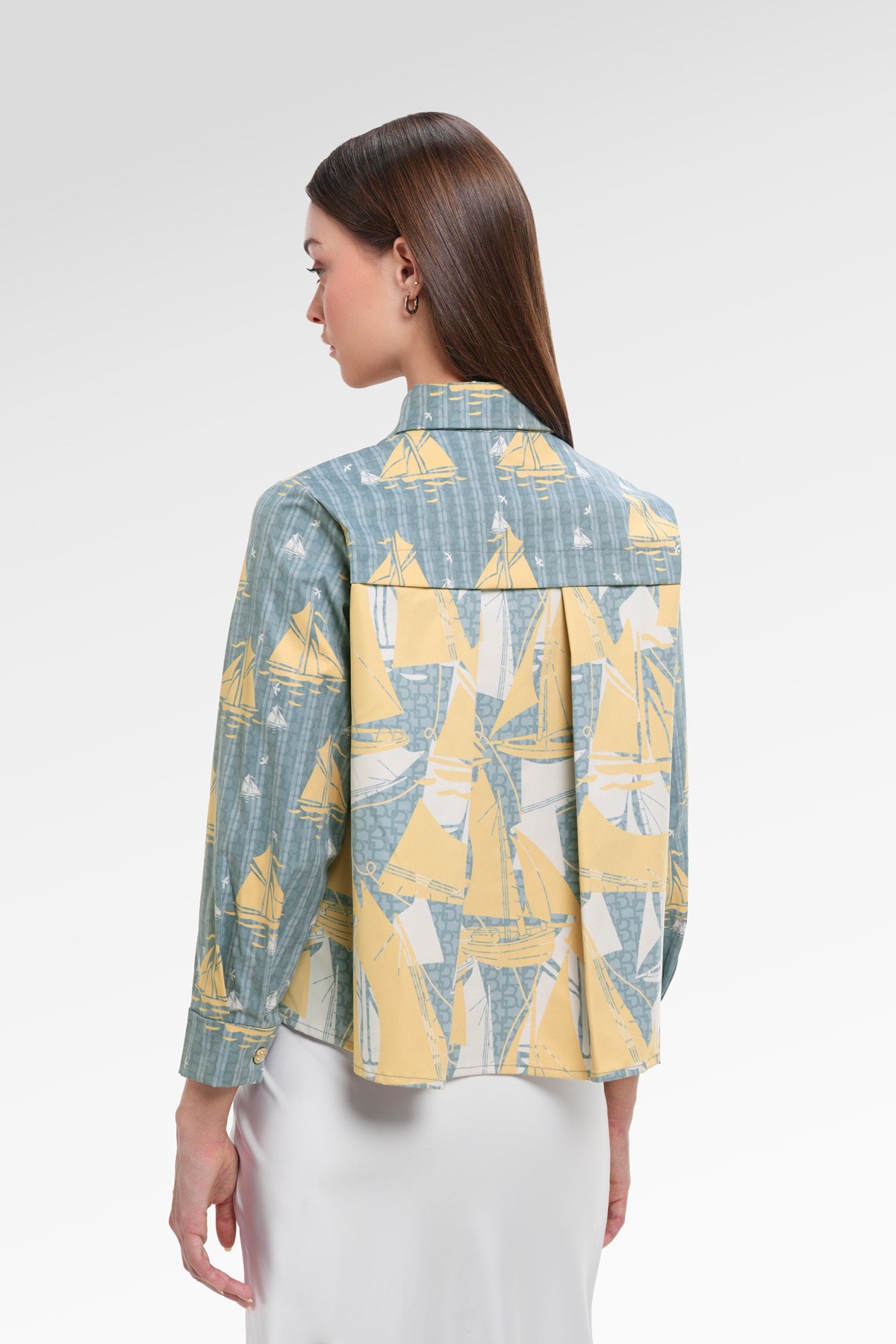 Nauticagram Crop Shirt - Seaweed