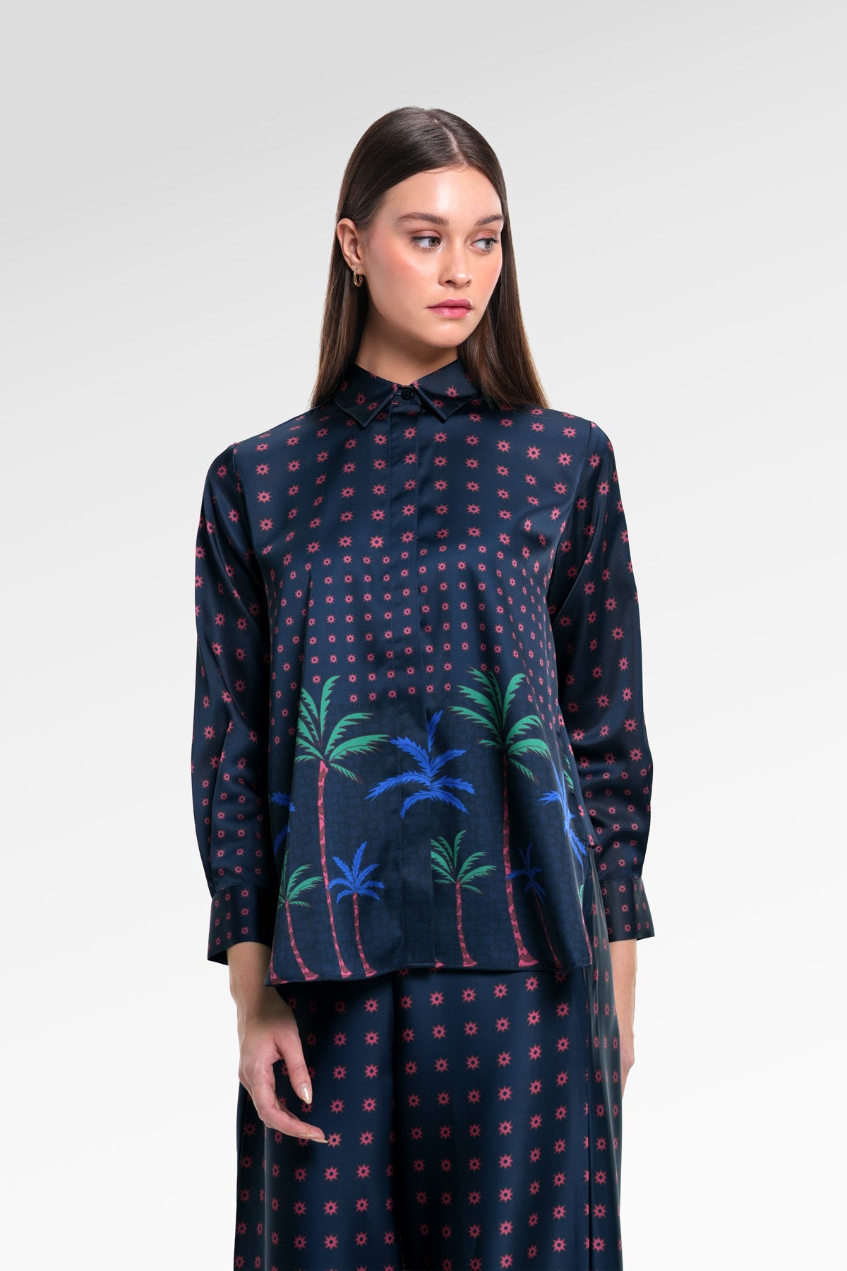 Nauticagram Godet Shirt - Ocean