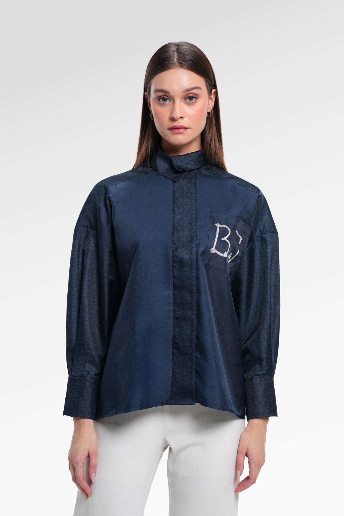 Nauticagram Oversized Shirt - Ocean