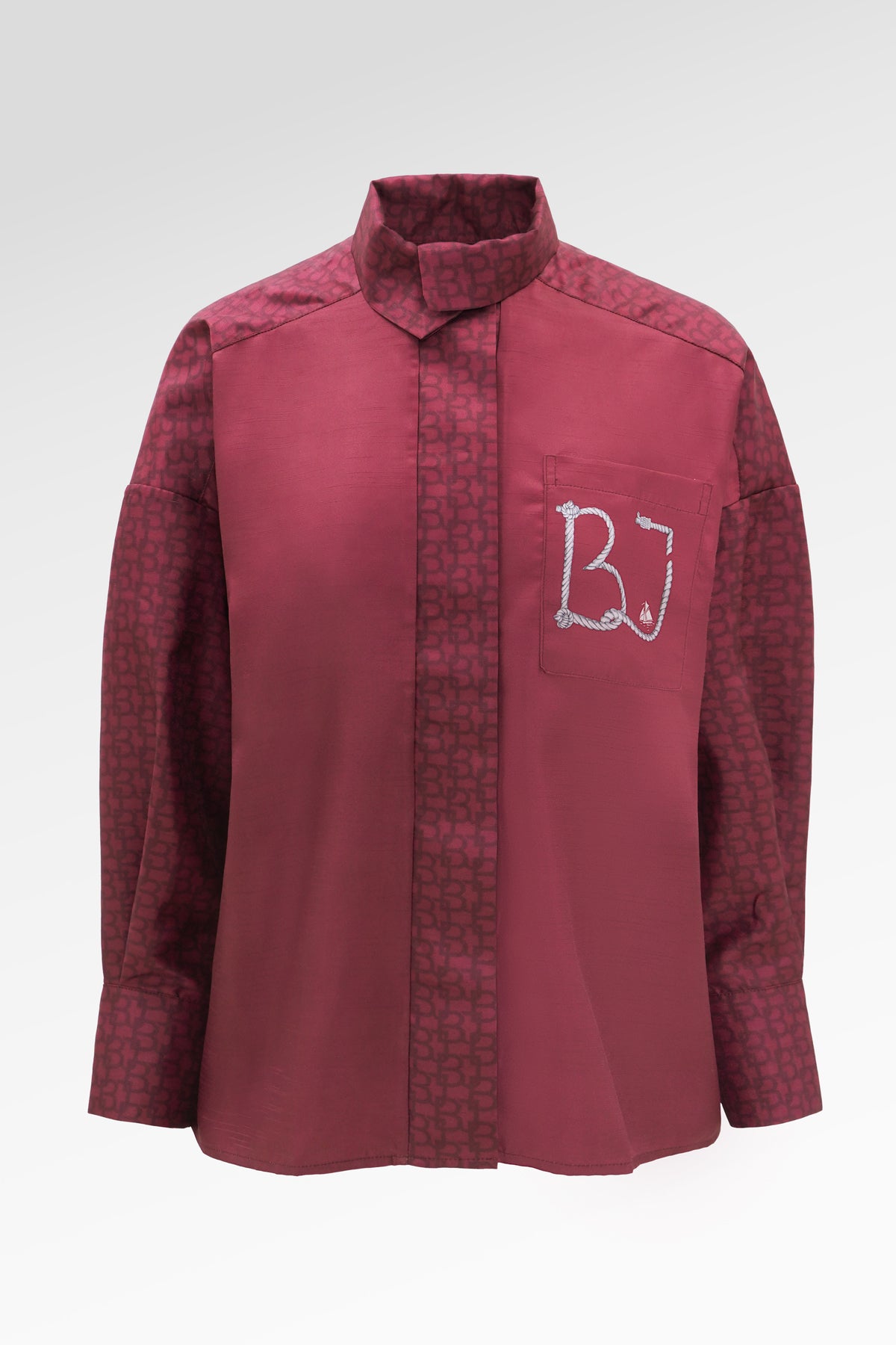 Nauticagram Oversized Shirt - Red Tide