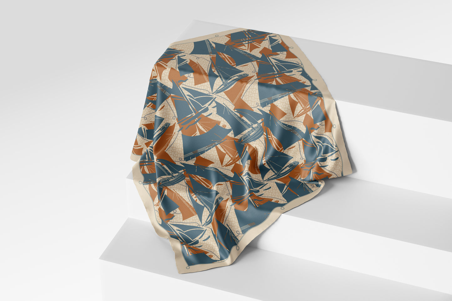 Nauticagram Scarf - Coral