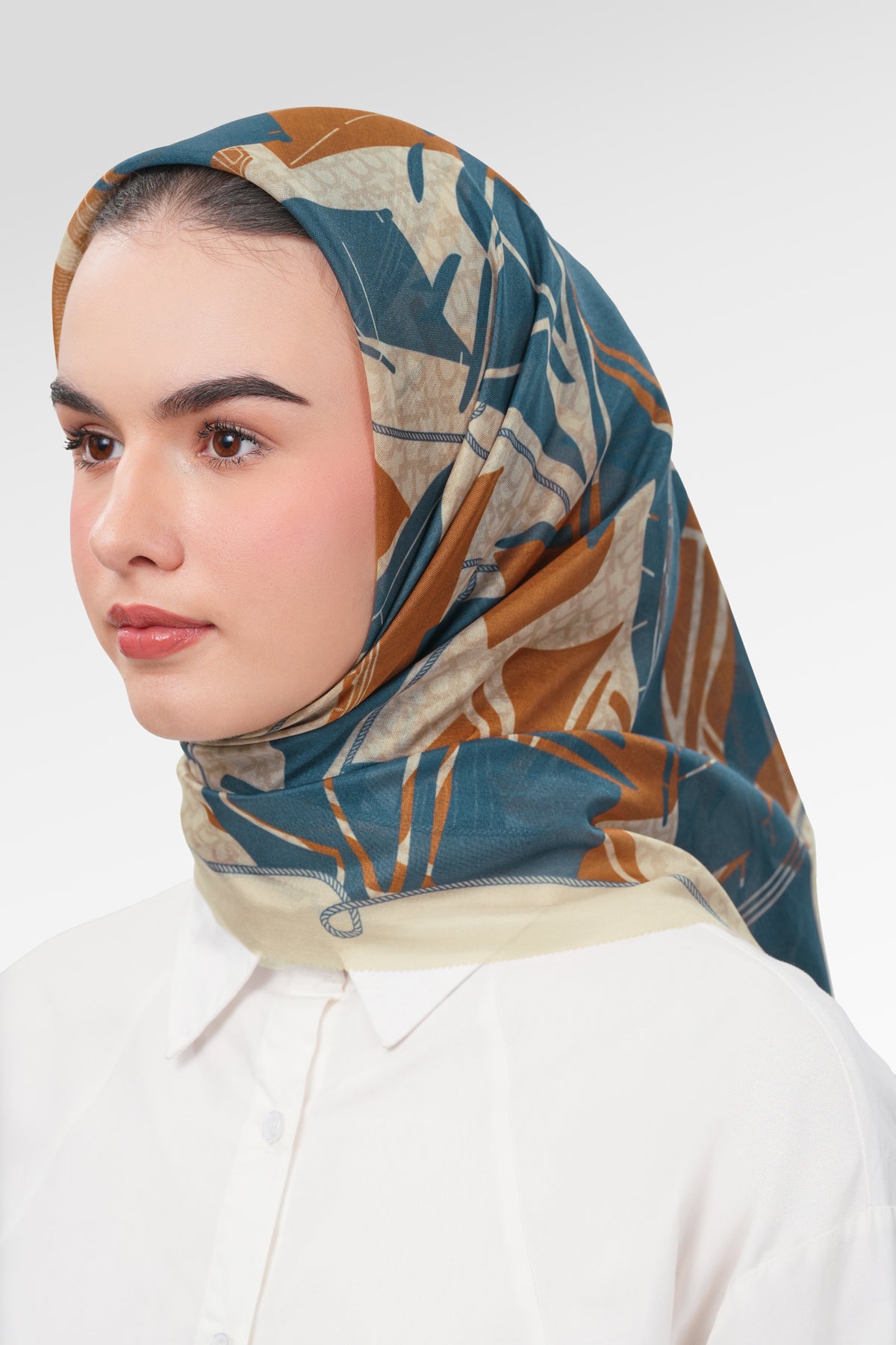 Nauticagram Scarf - Coral