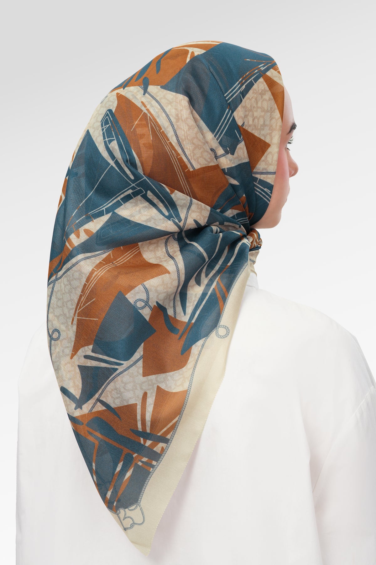 Nauticagram Scarf - Coral