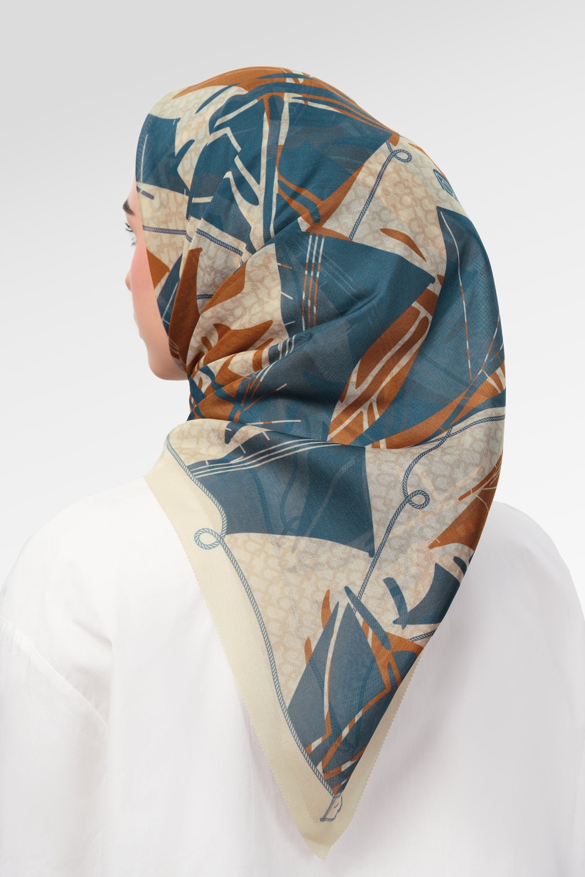 Nauticagram Scarf - Coral