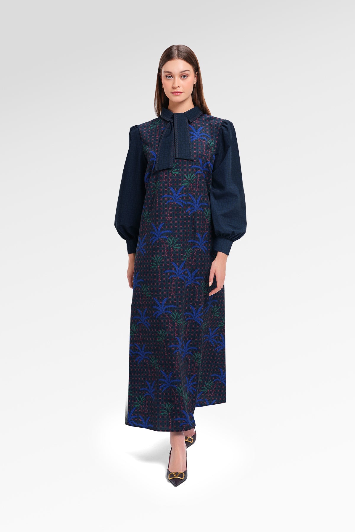 Nauticagram Tie Bow Dress - Ocean