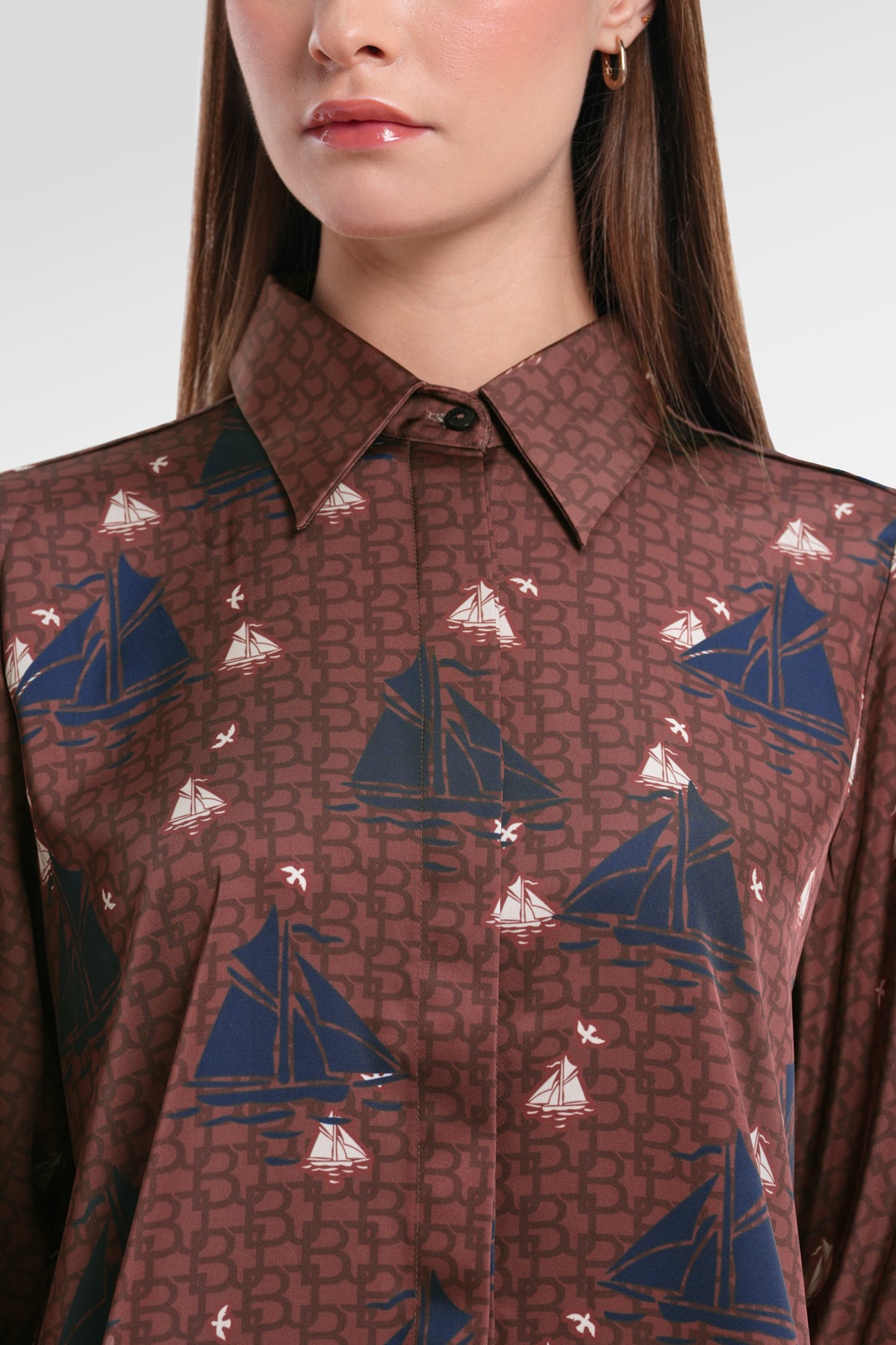 Nauticagram Tunic Shirt - Terracota