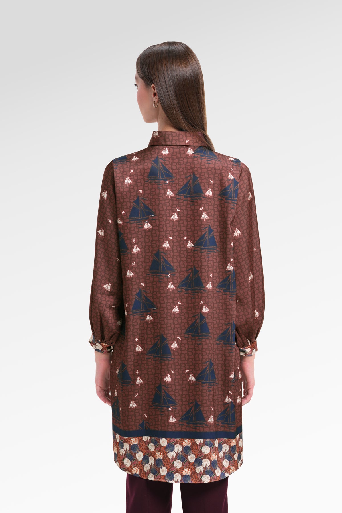 Nauticagram Tunic Shirt - Terracota