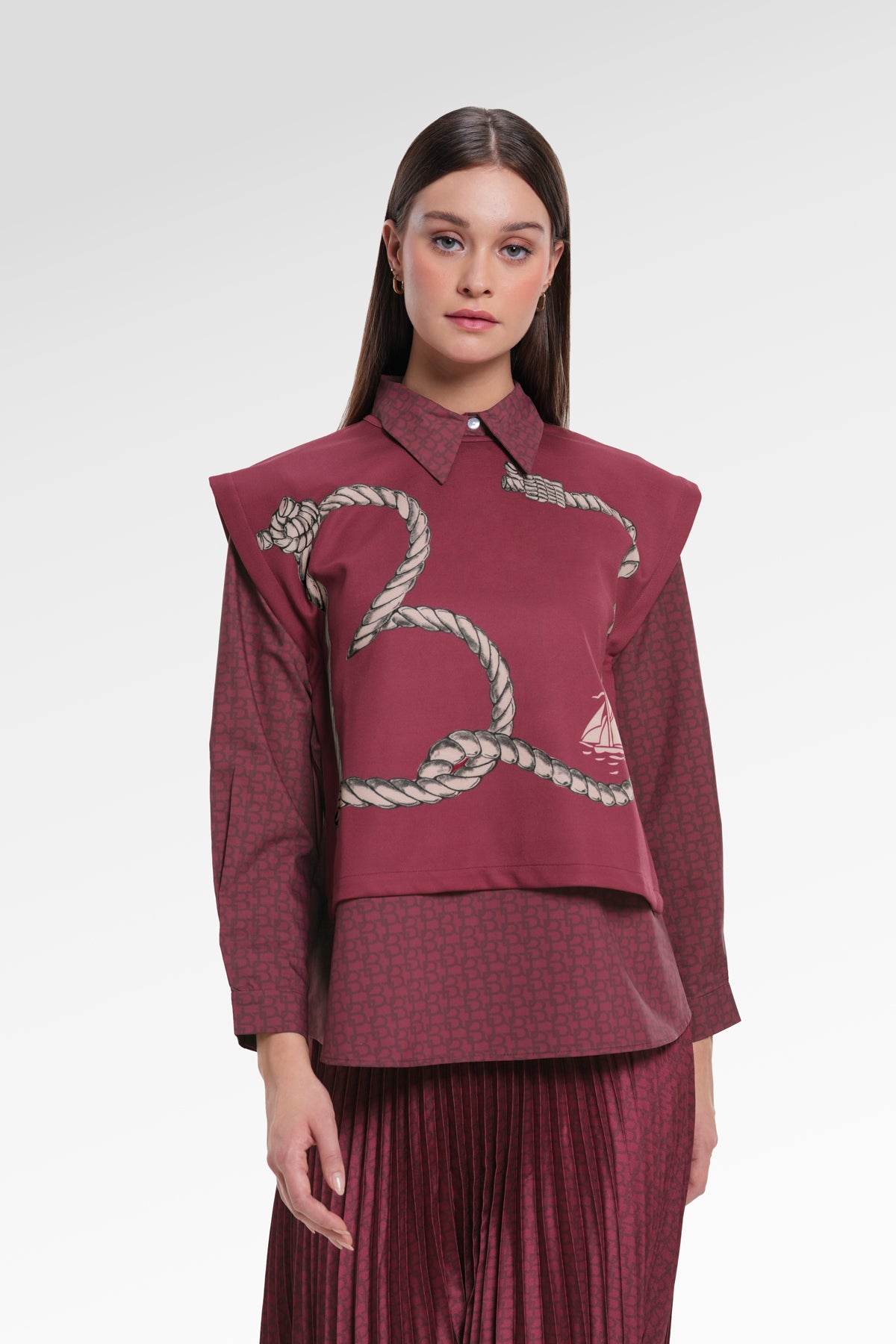 Nauticagram Vest - Red Tide