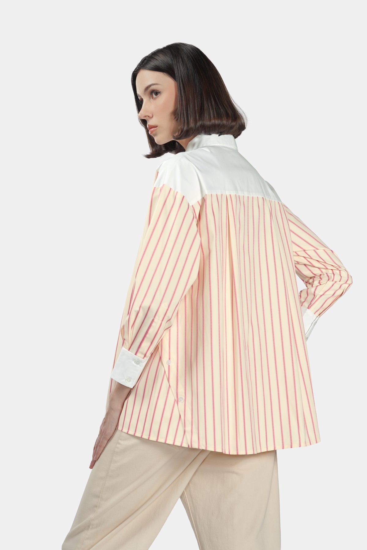Nayleen Stripey Shirt - Tender Peach