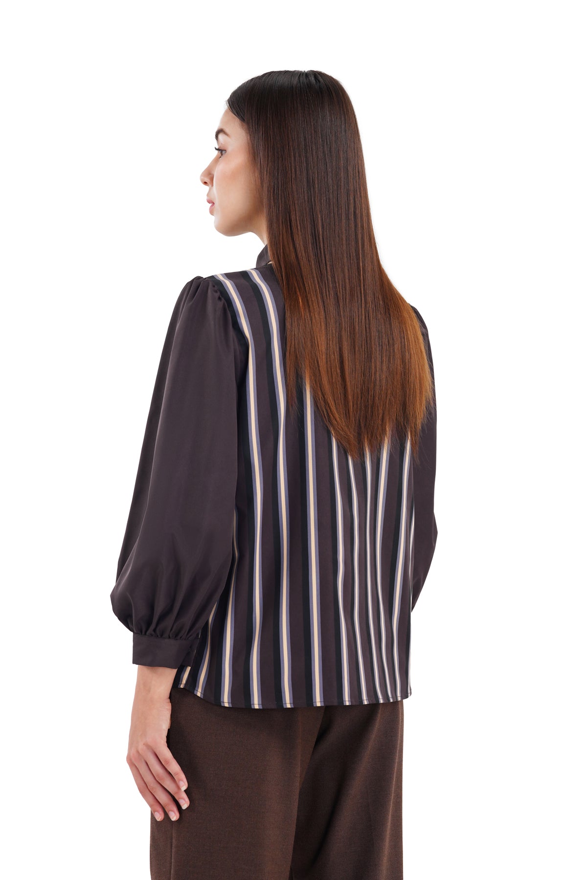 Noira Embroidery Shirt - Redwood