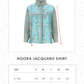 Noora Jacquard Shirt - Frosted Bloom