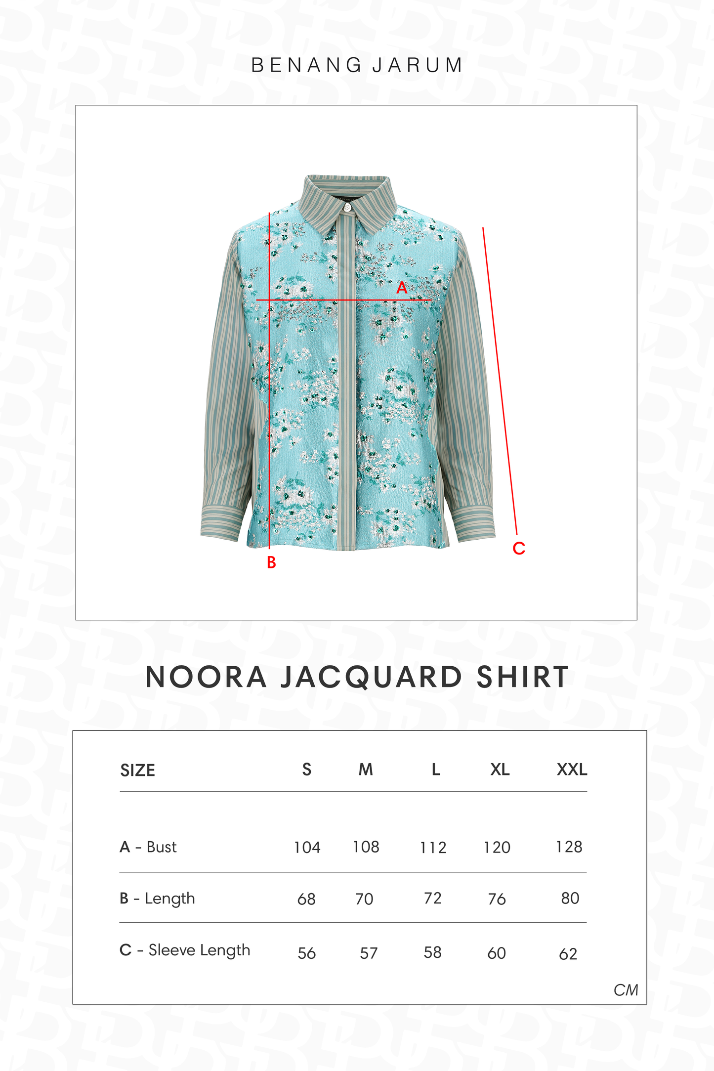 Noora Jacquard Shirt - Frosted Bloom