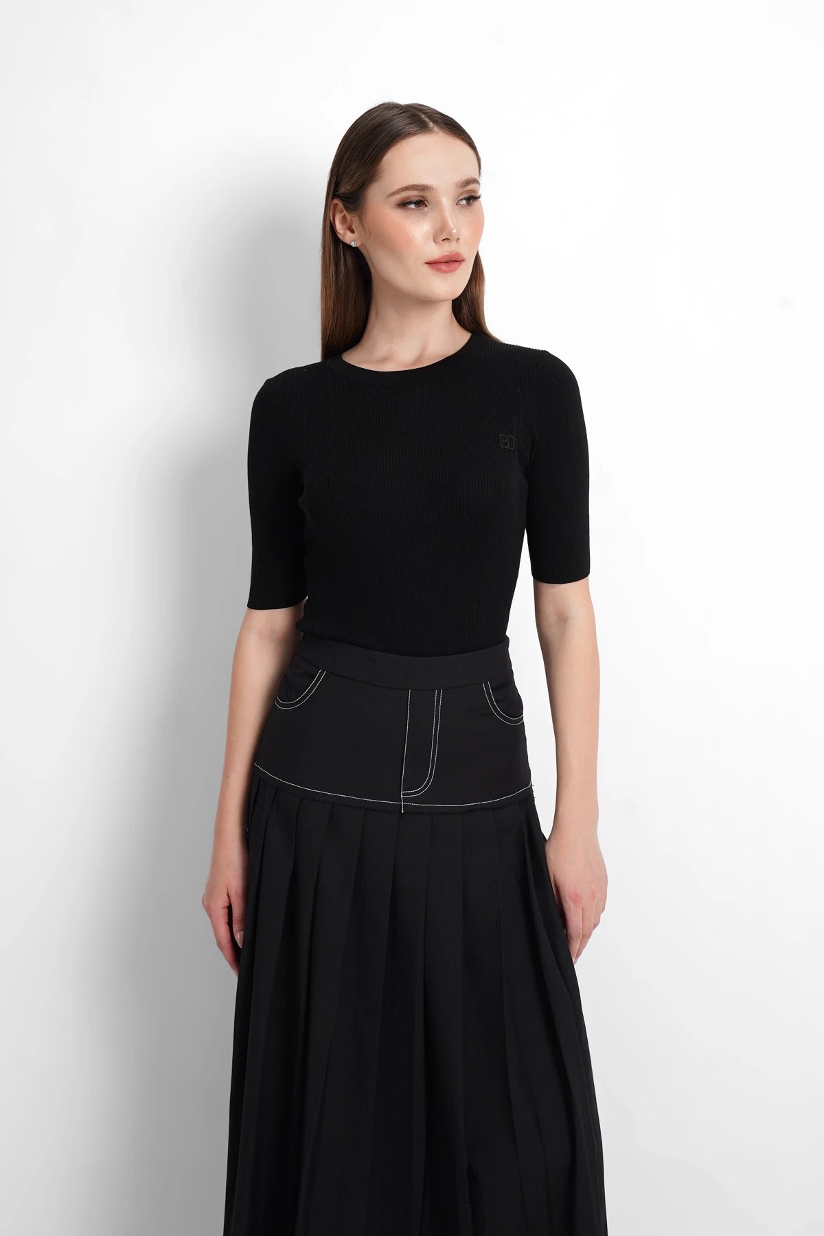 Olivia Basic Top - Black
