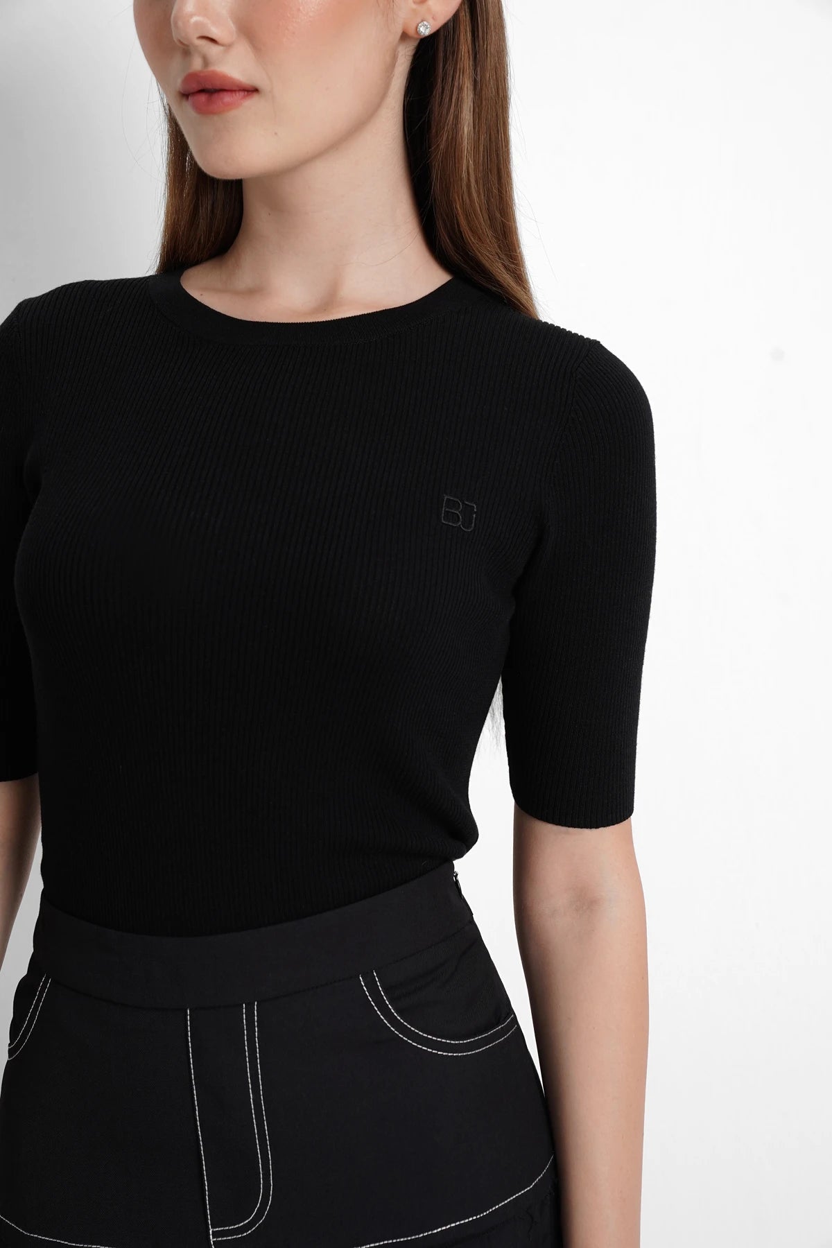Olivia Basic Top - Black