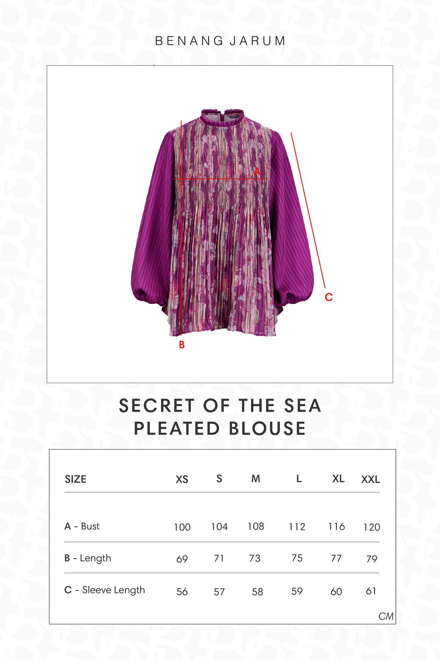 Secret Of The Sea Pleated Blouse - Algae