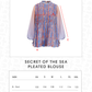 Secret Of The Sea Pleated Blouse - Clownfish