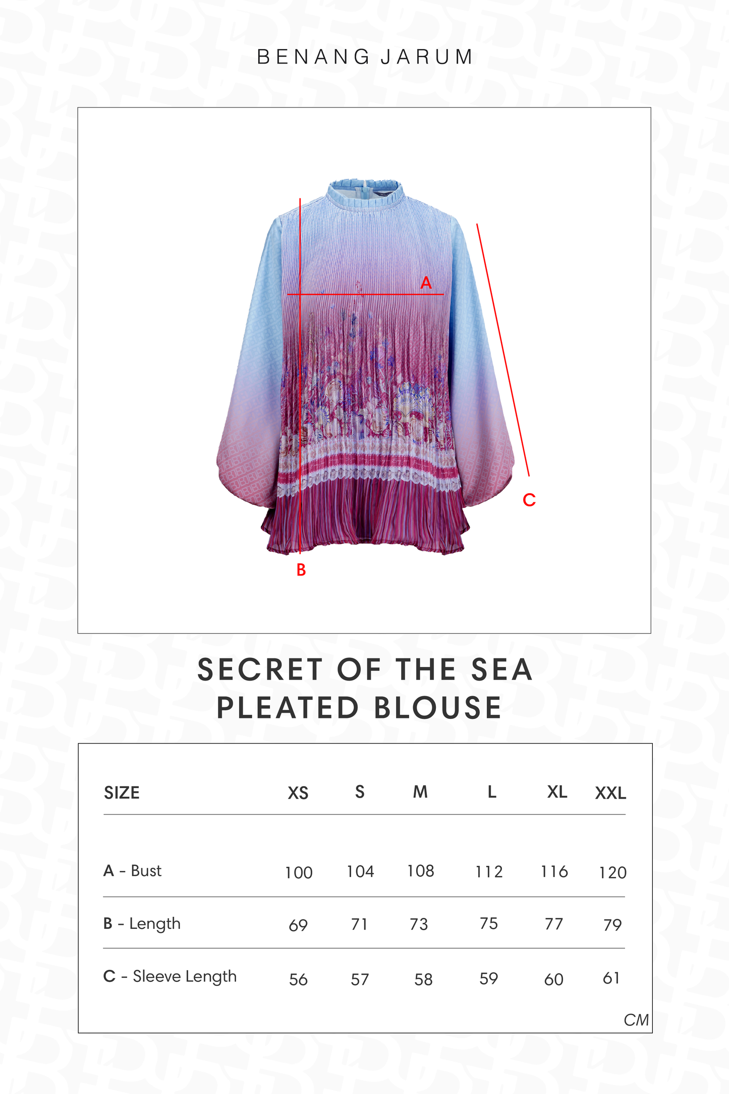 Secret Of The Sea Pleated Blouse - Starfish