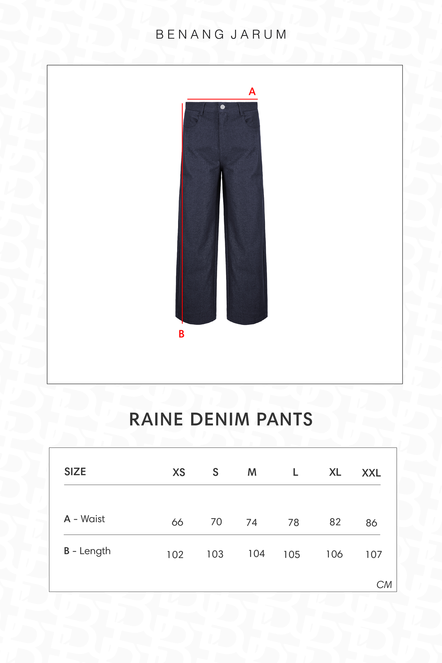 Raine Denim Pants - Denim Blue