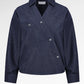 Raine Denim Overlap Top - Denim Blue