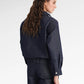 Raine Denim Overlap Top - Denim Blue
