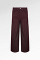 Raine Denim Pants - Maroon
