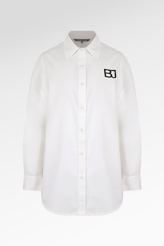 Reesa Embroidery Shirt - Off White