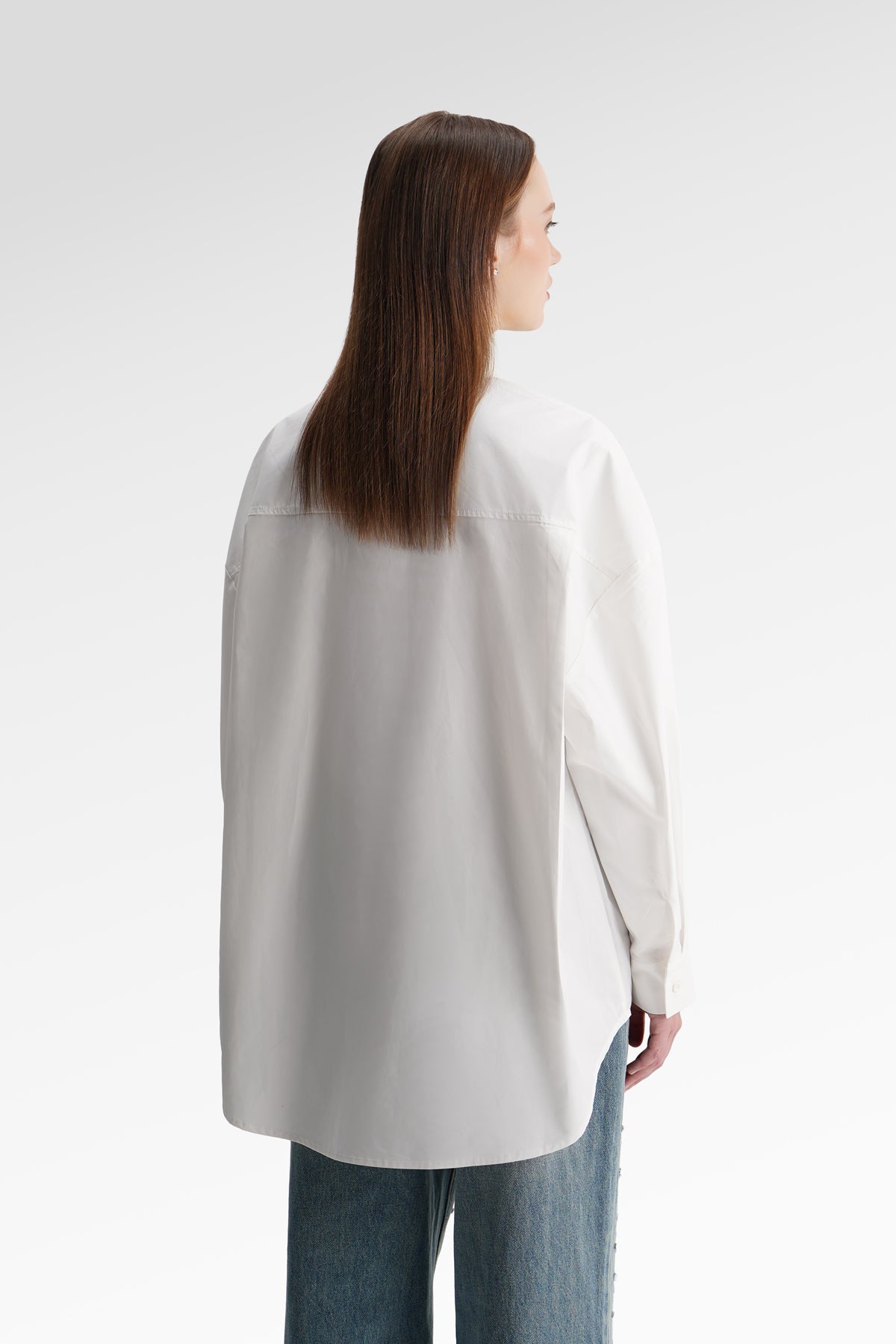 Reesa Embroidery Shirt - Off White