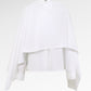 Rhea Cape Shirt - White