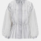 Rielle Embroidery Shirt - White