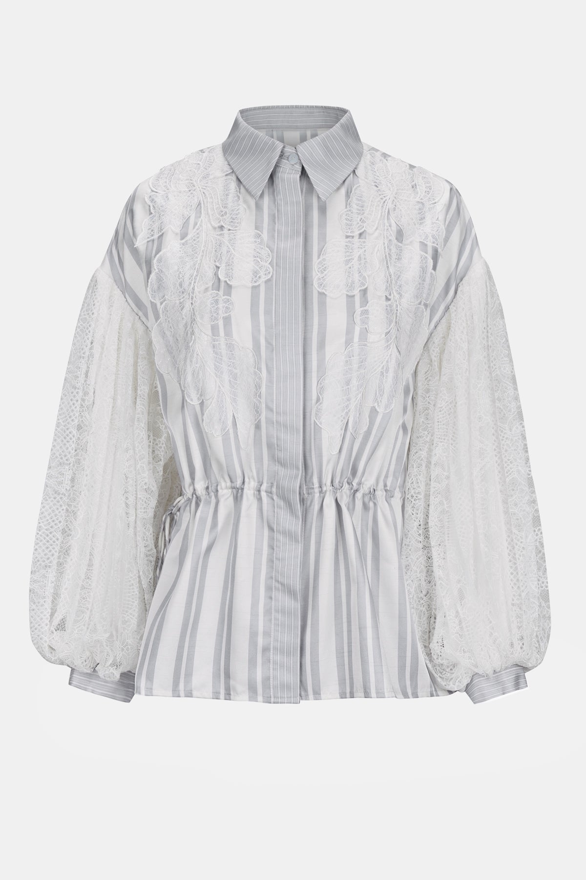 Rielle Embroidery Shirt - White