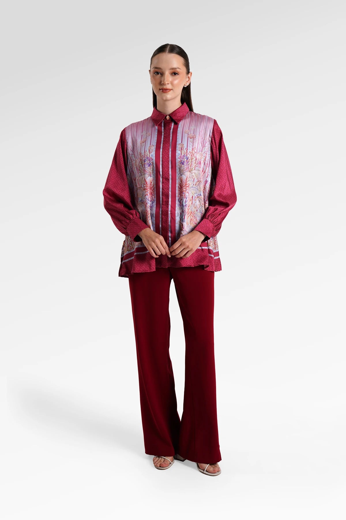 Secret Of The Sea Back Pleated Shirt - Starfish