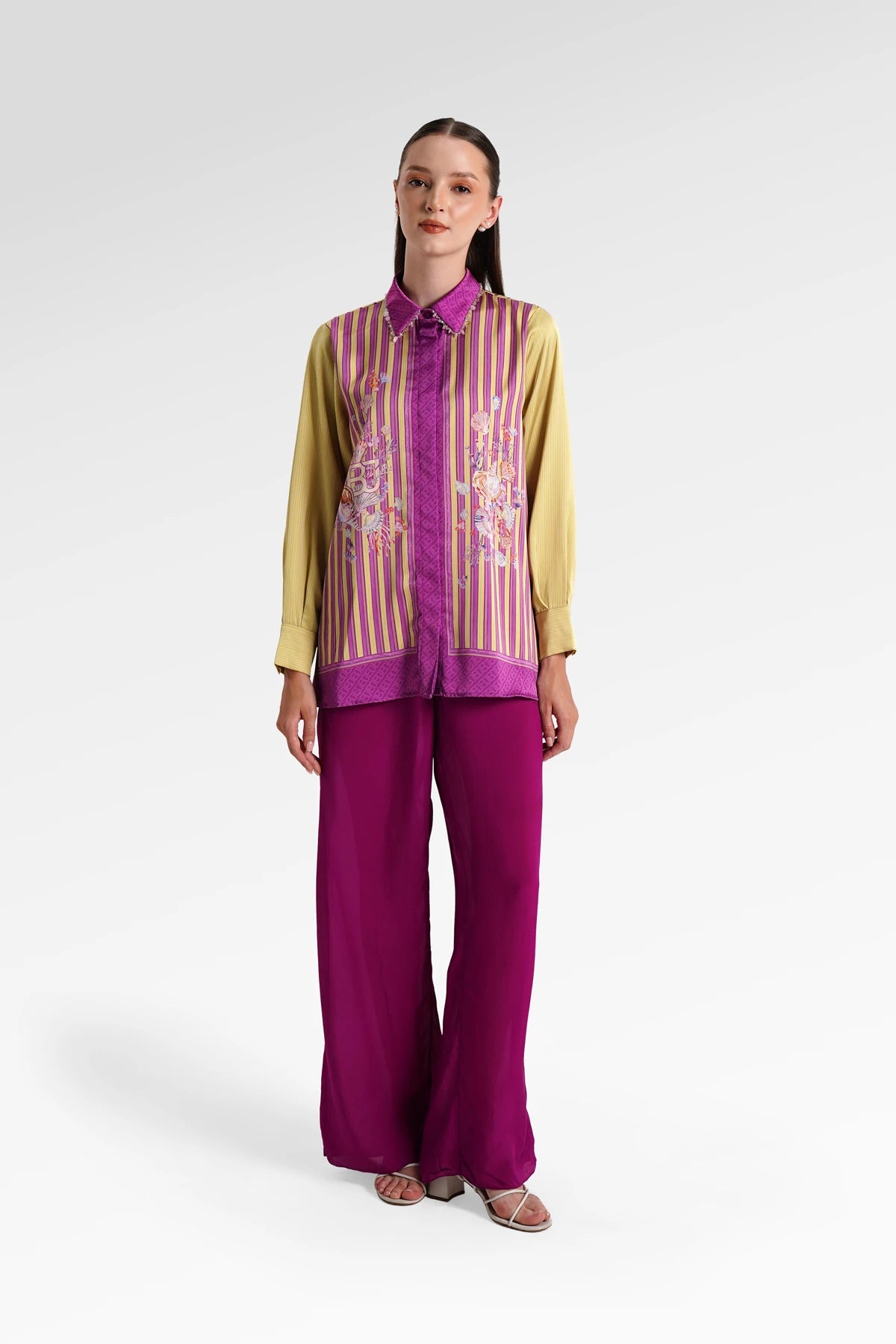 Secret Of The Sea Collar Shirt - Algae