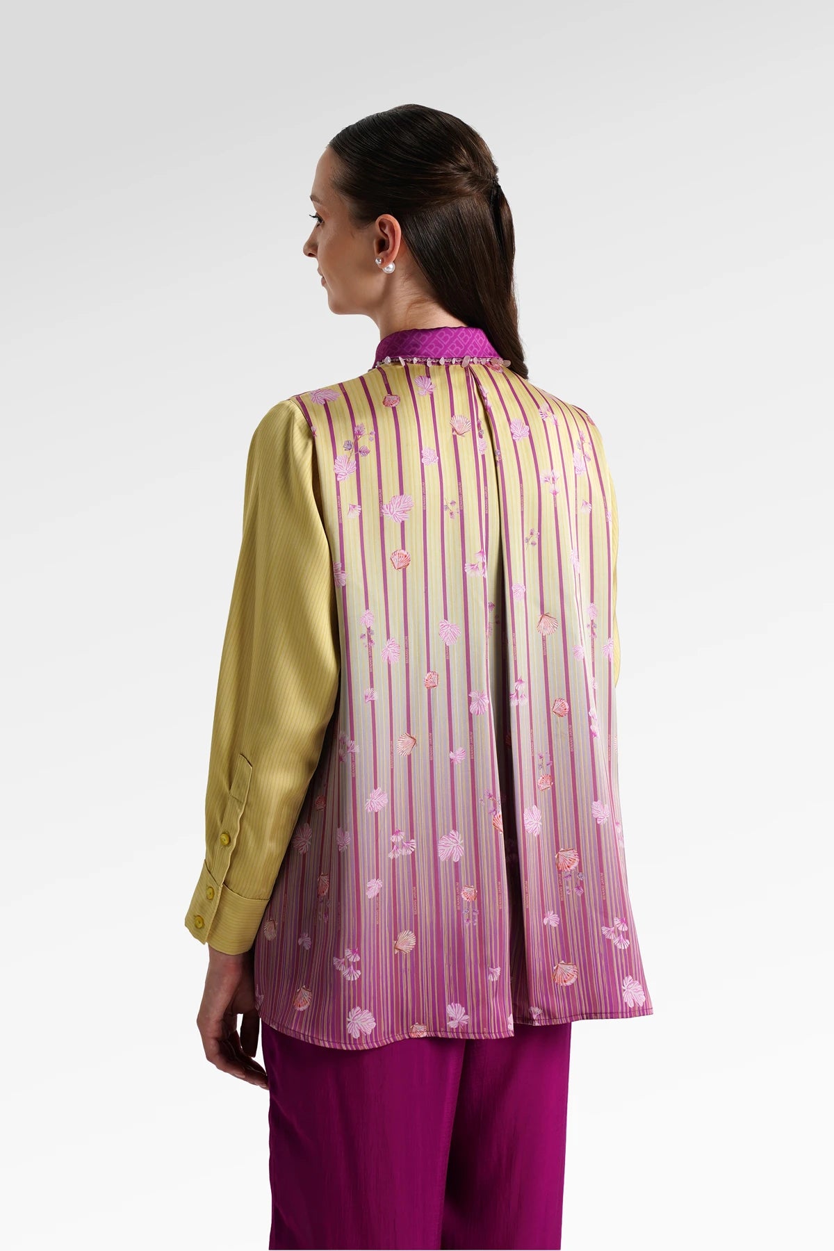 Secret Of The Sea Collar Shirt - Algae