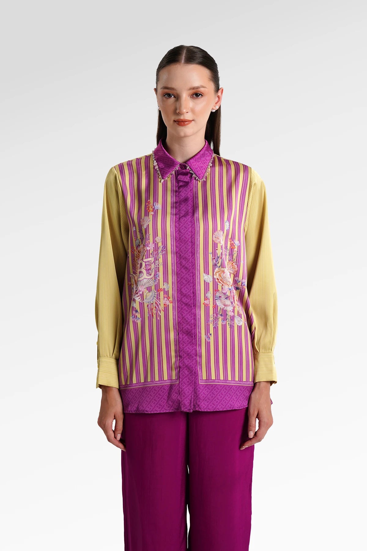 Secret Of The Sea Collar Shirt - Algae