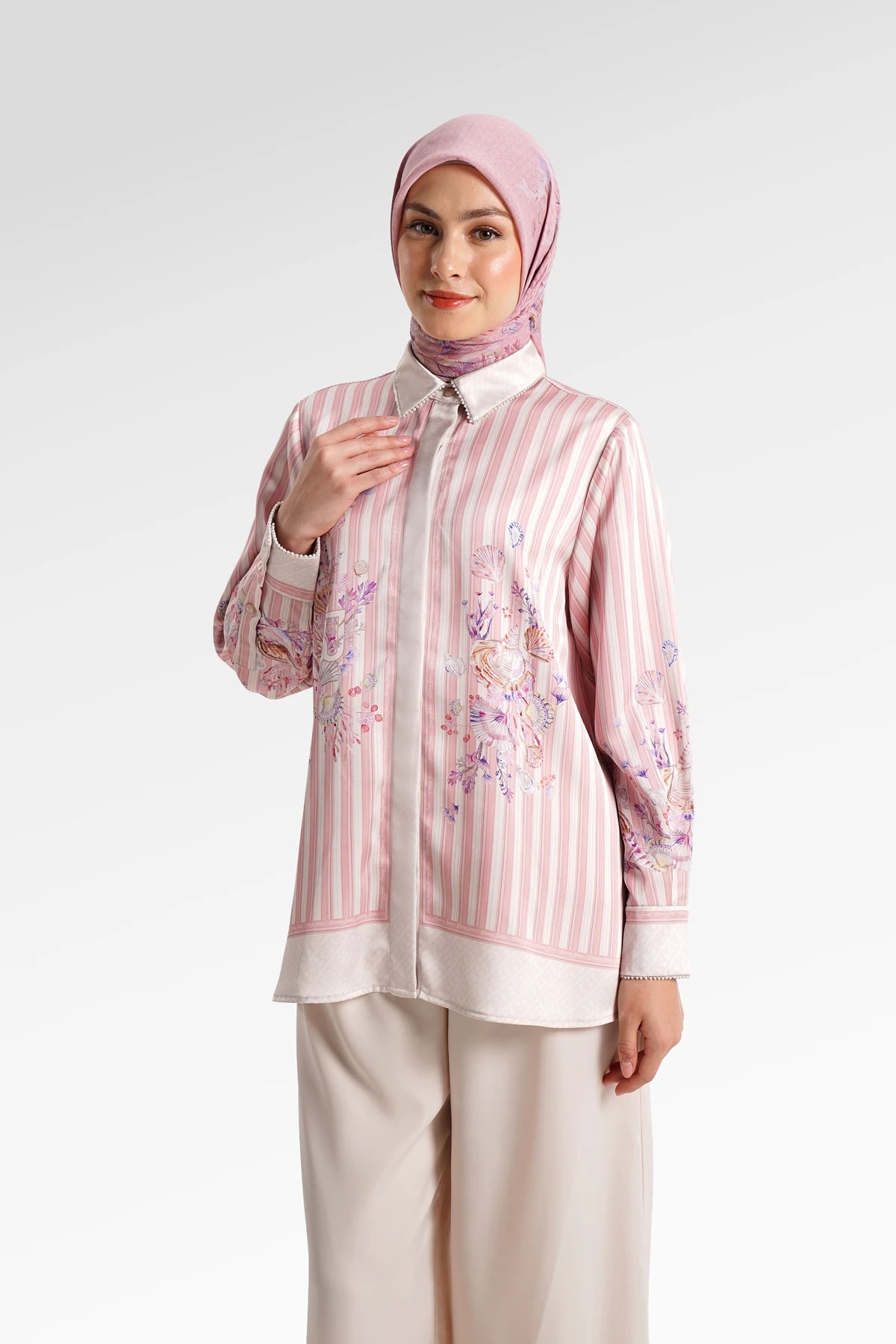 Secret Of The Sea Collar Shirt - Jellyfish