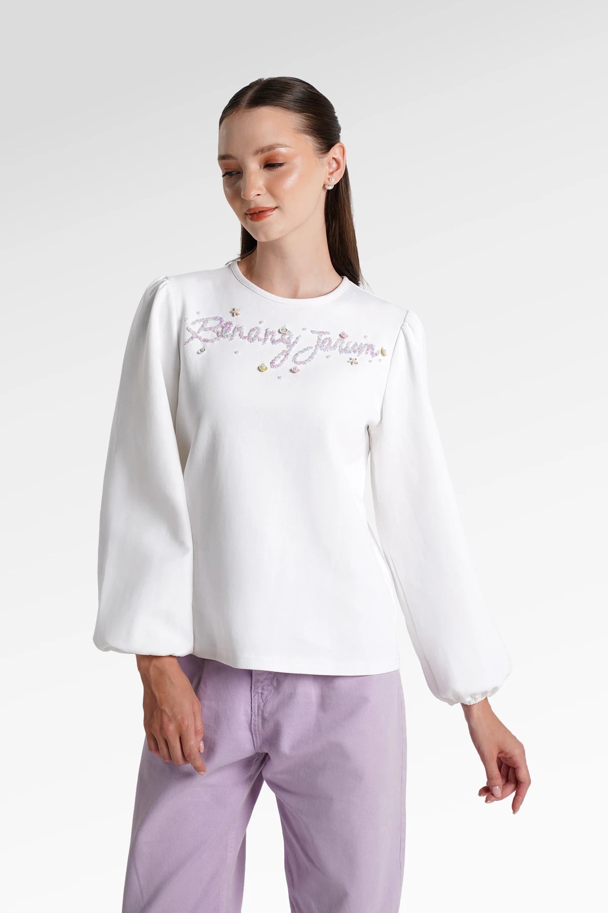 Secret Of The Sea Embellished Blouse - Jellyfish