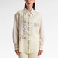 secret of the sea embroidery shell shirt in jellyfish by benang jarum front view