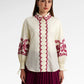 secret of the sea embroidery shirt in jellyfish by benang jarum front view