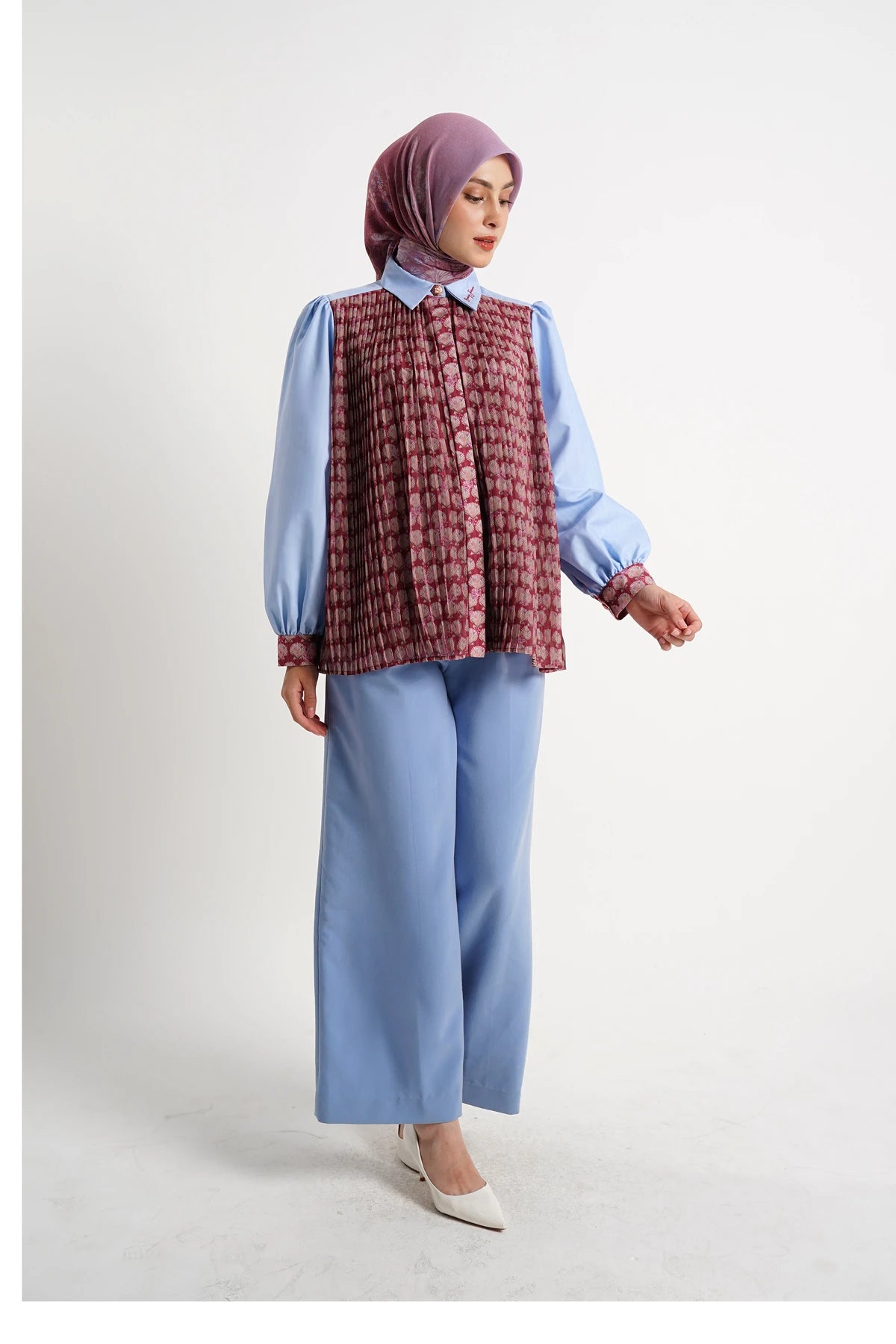 Secret Of The Sea Front Pleated Shirt - Starfish