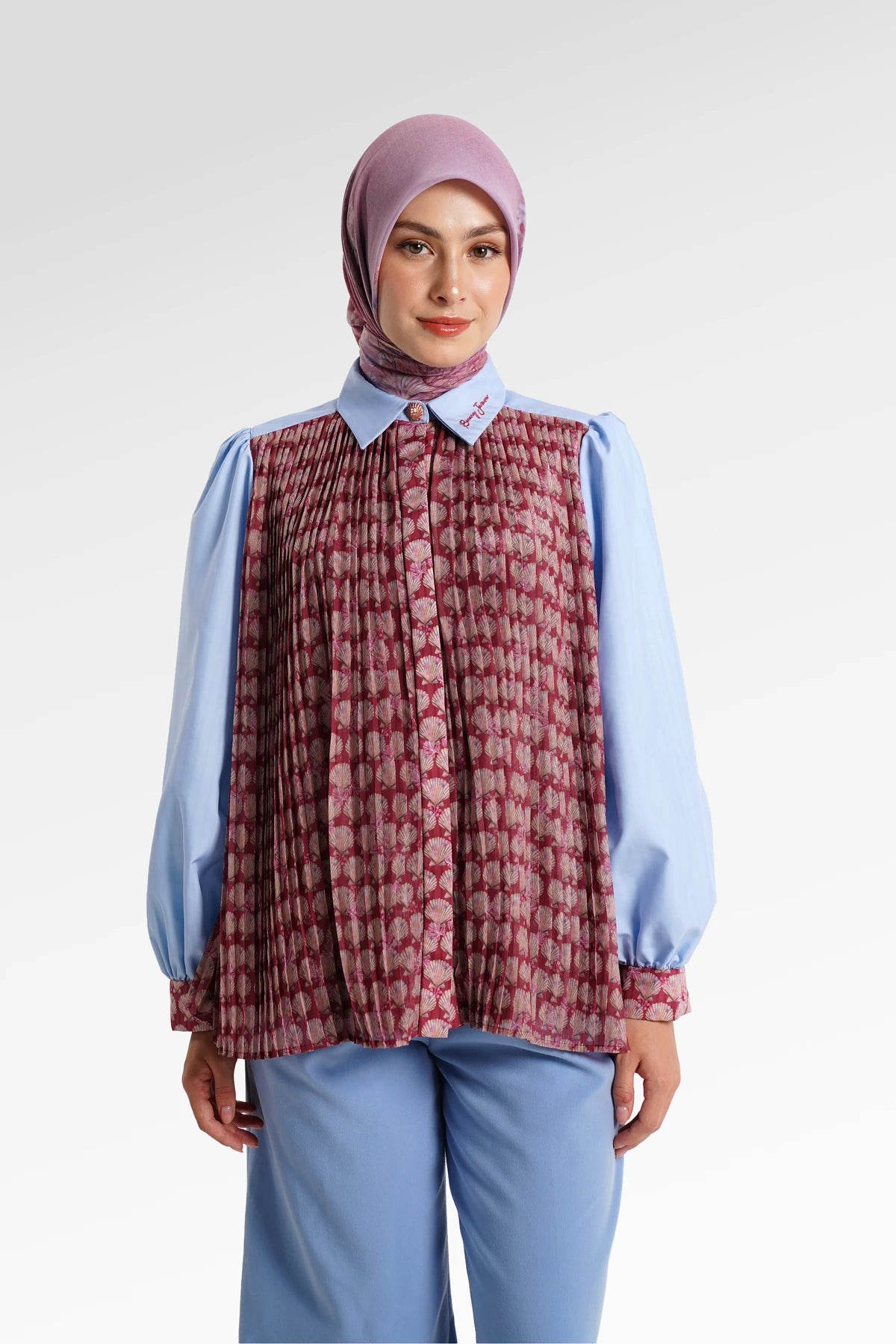 Secret Of The Sea Front Pleated Shirt - Starfish