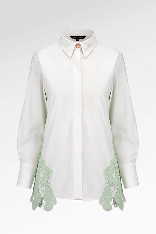 Secret Of The Sea Lace Shirt - Shell