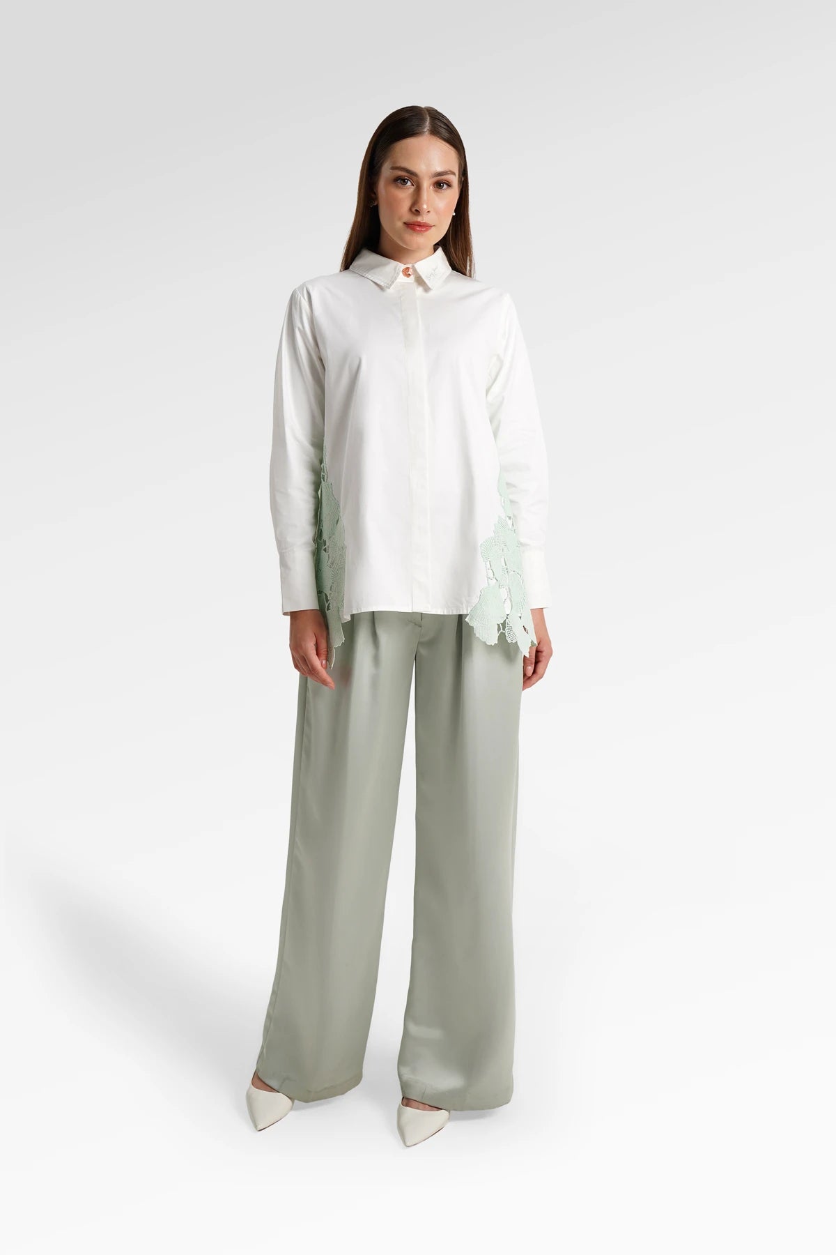 Secret Of The Sea Lace Shirt - Shell