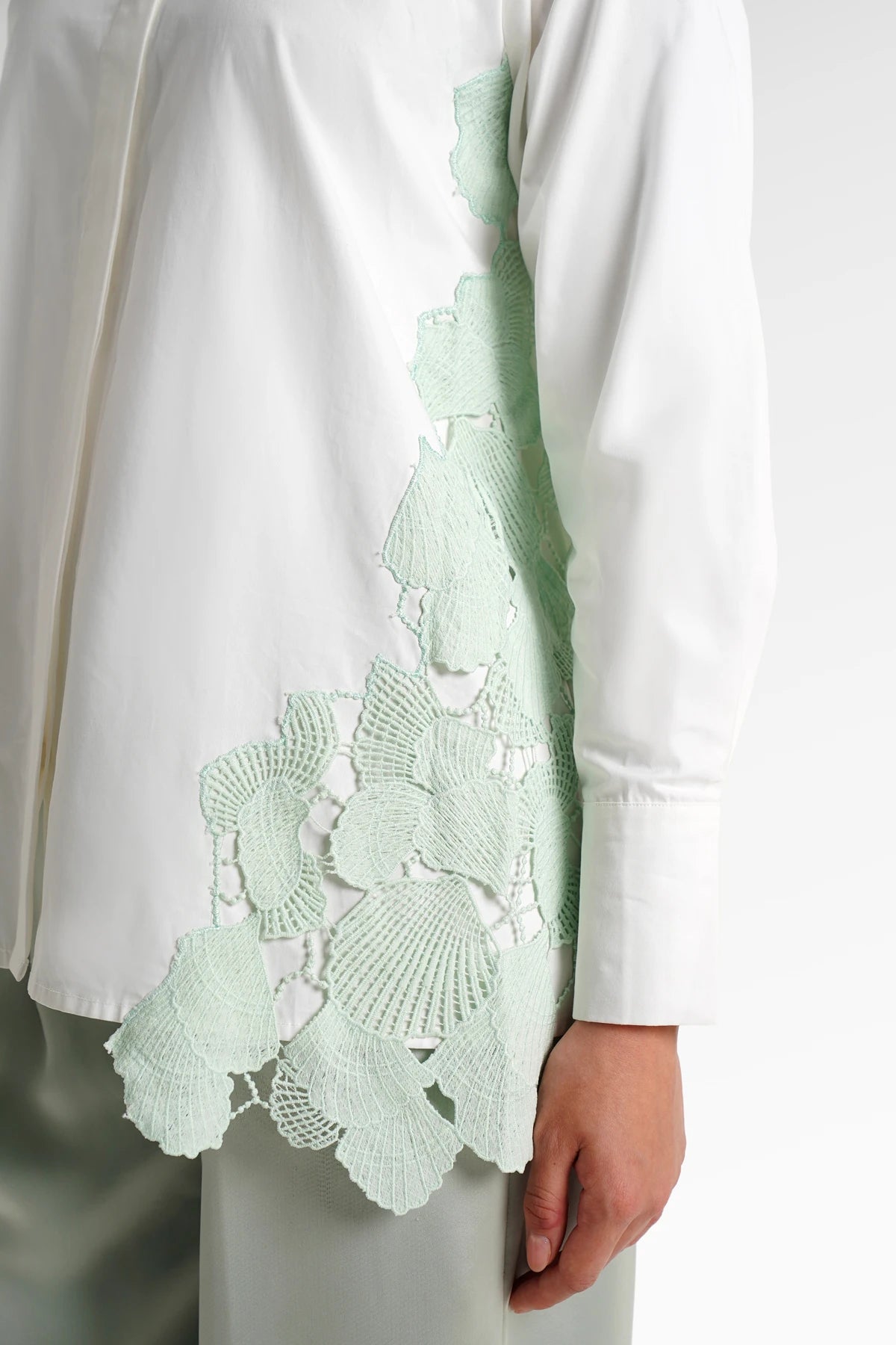 Secret Of The Sea Lace Shirt - Shell