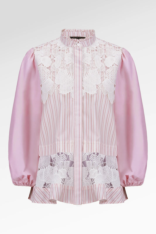 Secret Of The Sea Layered Lace Shirt - Jellyfish