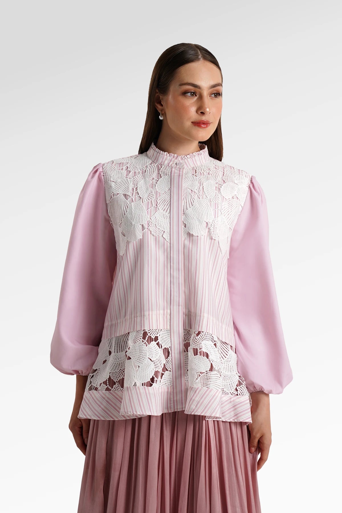 Secret Of The Sea Layered Lace Shirt - Jellyfish